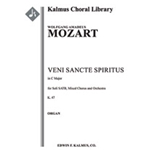 Veni Sancte Spiritus, K. 47 [0.2.0.0: 2.2.0.0: Timp: Org: Str (4-4-3-3-3 in set): Soli SATB: Mix Cho