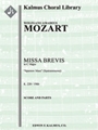 Missa Brevis in C, K. 220/196b "Sparrow Mass" (Spatzenmesse) [Mass, Chamber Accompaniment]
