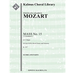 Mass No. 15 in C, K. 317 (Coronation Mass) [Detailed Instrumentation: 0.2.0.2: 2.2.3.0: Timp: Org: S