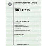 Three Songs (Drei Lieder) [collection] [2.2.2.2+CBsn: 4.2.3.0: Timp: Str (9-8-7-6-5 in set): Solo Vo
