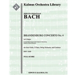 Brandenburg Concerto No. 4 in G, BWV 1049 (critical edition) [Detailed Instrumentation: 2.0.0.0: 0.0