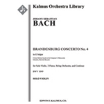 Brandenburg Concerto No. 4 in G, BWV 1049 (critical edition) [Detailed Instrumentation: 2.0.0.0: 0.0