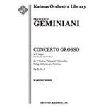 Concerto Grosso in D, Op. 2, No. 4 [(Ripieno/Concertante parts combined): Str (4-4-3-3-3 in set): C