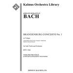 Brandenburg Concerto No. 1 in F, BWV 1046 (critical edition) [Detailed Instrumentation: 0.3.0.1: 2.0
