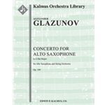 Concerto for Alto Saxophone in E-flat, Op. 109 [Str (8-8-5-5-5 in set): Solo Alto Saxophone in set]