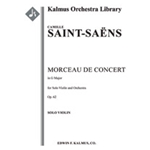 Morceau de Concert, Op. 62 [2.2.2.2: 2.2.0.0: Timp: Str (9.8.7.6.5 in set): Solo Vn in set]
