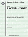 Symphonic Dances [2+1, 2+1, 2+1, 2+1, alto sax - 4, 3, 3, 1, timp, perc, hp, pf, str]FULL SCORE. STU