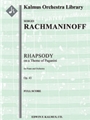 Rhapsody on a Theme of Paganini, Op. 43 [2+1, 2+1, 2, 2 - 4, 2, 3, 1, timp, perc, hp, str, solo pian