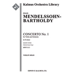 Violin Concerto No. 1 in D minor, MWV O 3 (2nd version) [String Orchestra (8-8-5-5-5 in set): Solo V