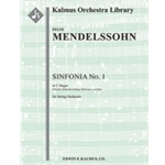 Sinfonia No. 1: String Symphony in C [String Orchestra (8-8-5-5-5 in set)]