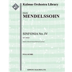 Sinfonia No. 4: String Symphony in C minor [String Orchestra (8-8-5-5-5 in set)]