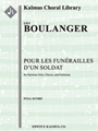 Pour les Funerailles d'un Soldat [Cantata/ Oratorio, Orchestra Accompaniment]