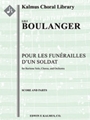 Pour les Funerailles d'un Soldat [Cantata/ Oratorio, Orchestra Accompaniment]