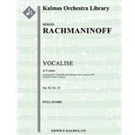 Vocalise, Op. 34, No. 14 in E minor [composer 1919's transcription] [Full Orchestra, Solo Strings wi