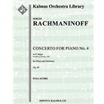 Concerto for Piano No. 4 in G minor, Op. 40 (First revised edition, 1928) [2+Picc.2+EH.2.2: 4.2.3.1: