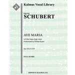 Ave Maria, Op. 52/6; D. 839 [arrangement for high voice, B-flat] [High Voice, Orchestra Accompanimen