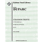 Chanson Triste [composer's transcription, E-flat] [2.0.0.0:4.0.0.0: Hp: Str (9-8-7-6-5 in set): Solo
