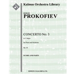 Concerto for Piano No. 3 in C Major, Op. 26 [Pno Solo: 2(2dPicc).2.2.2: 4.2.2+BTbn.0: Timp.Perc(1):