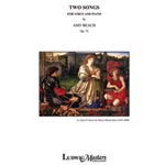 Two Songs, Op. 73 [Detailed Instrumentation: Voice and Piano]