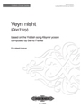 Veyn nisht (after Kleyner yosem)