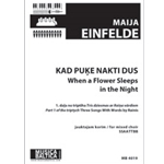 Kad puke nakti dus (When a Flower Sleeps in the Night) (Mixed Choir) [SSAATTBB]