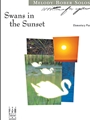 Swans In The Sunset