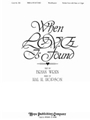 WHEN LOVE IS FOUND Medium Voice - Key of G