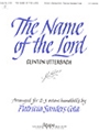 NAME OF THE LORD, THE 2-3 oct.
