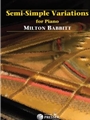 Semi-Simple Variations Contemporary Piano Music