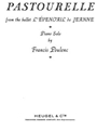 Pastourelle from the ballet ""L'?ventail de Jeanne
