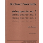 String Quartet No. 5 With Soprano - Score and Parts