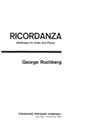 Ricordanza (Soliloquy For Cello)
