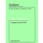 Siciliano From Flute Sonata No. 2 In E-Flat Major - for Flute, B-Flat Clarinet, and Bassoon (Or Cell