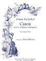 Canon (over a Basso Ostinato) for Guitar Solo