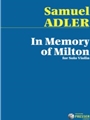 In Memory Of Milton