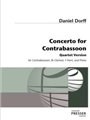 Concerto for Contrabassoon quartet version, score and parts
