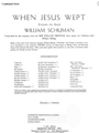 When Jesus Wept