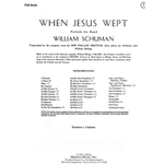 When Jesus Wept