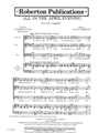 ALL IN THE APRIL EVENING for S.A.B., a cappella