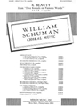 4. Beauty from ""Five Rounds on Famous Words,"" for SATB, a cappella