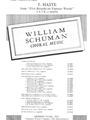 5. Haste (from "Five Rounds on Famous Words") for SATB, a cappella