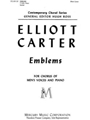 Emblems for Chorus of Men's Voices and Piano