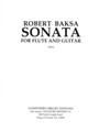 SONATA FOR FLUTE AND GUITAR