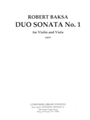 Duo Sonata No.1 for Violin and Viola