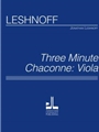Three Minute Chaconne - Viola