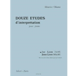 Douze Etudes D'Interpretation 1Er Livre (I A Vi)