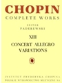 Concert Allegro. Variations for Piano