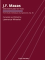 Selected Etudes for Viola Opus 36