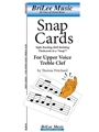 Snap Cards - For Upper Voice Treble Clef