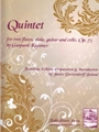 Quintet for two flutes, viola, guitar and cello